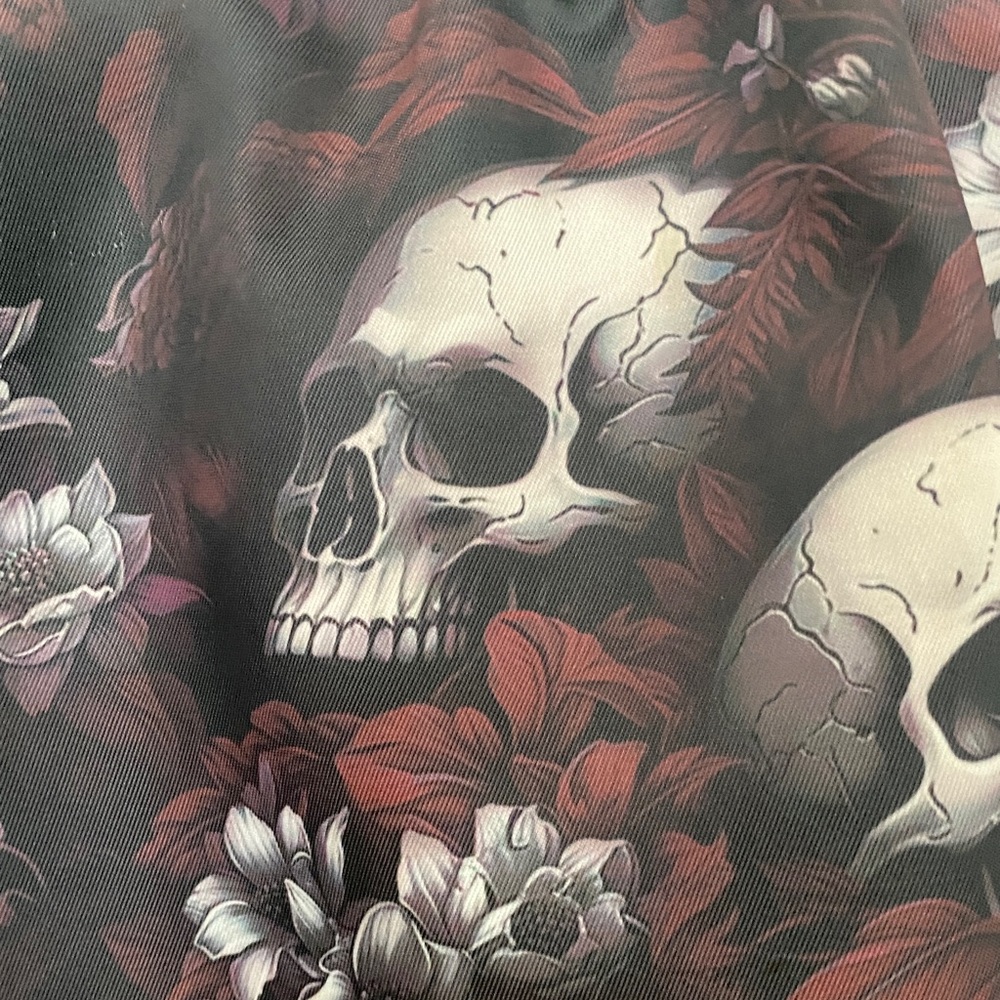 Skull and Floral Patterned hand Bag/purse - Picture 2 of 5